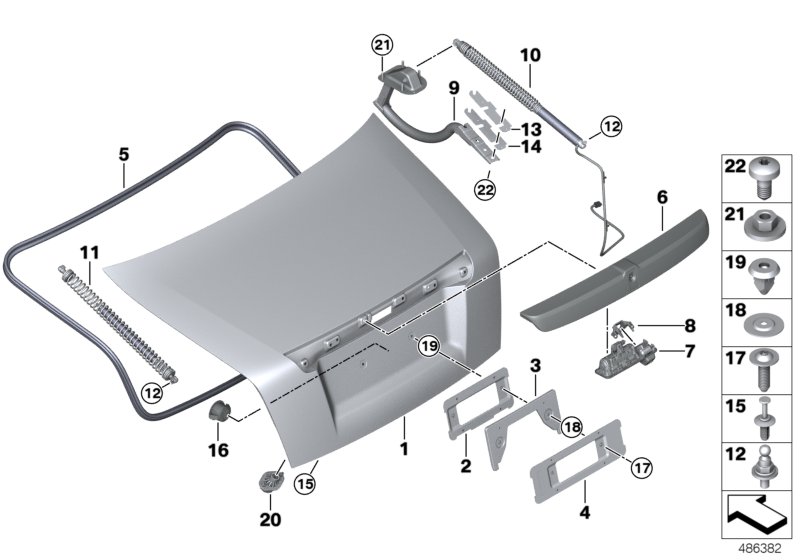 Trunk lid
