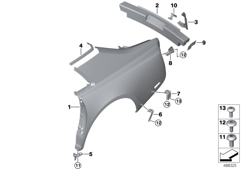 Side panel/tail trim