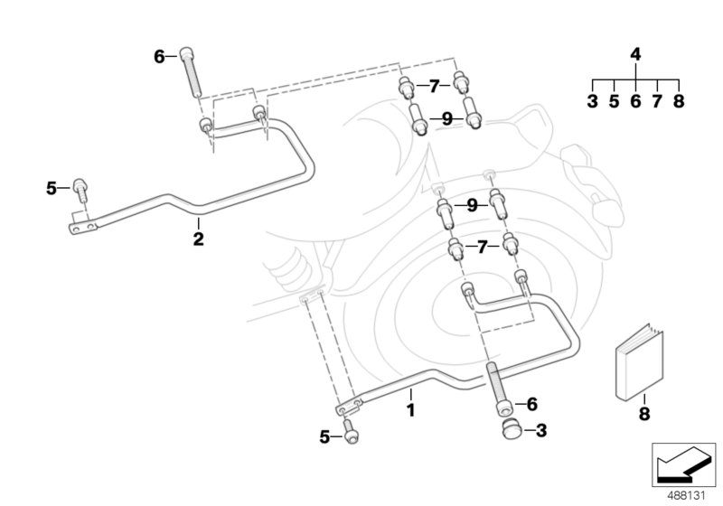 Set saddle bag holder