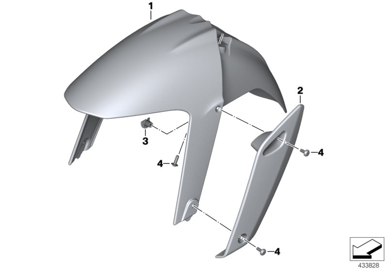 Front-wheel cover, primed
