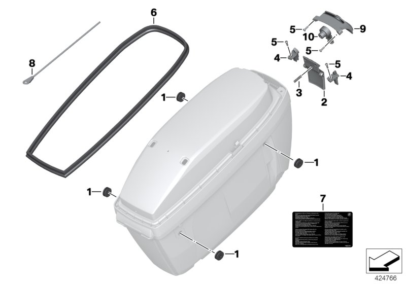 Case, official-use, single parts