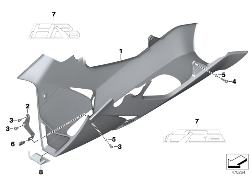 Engine spoiler