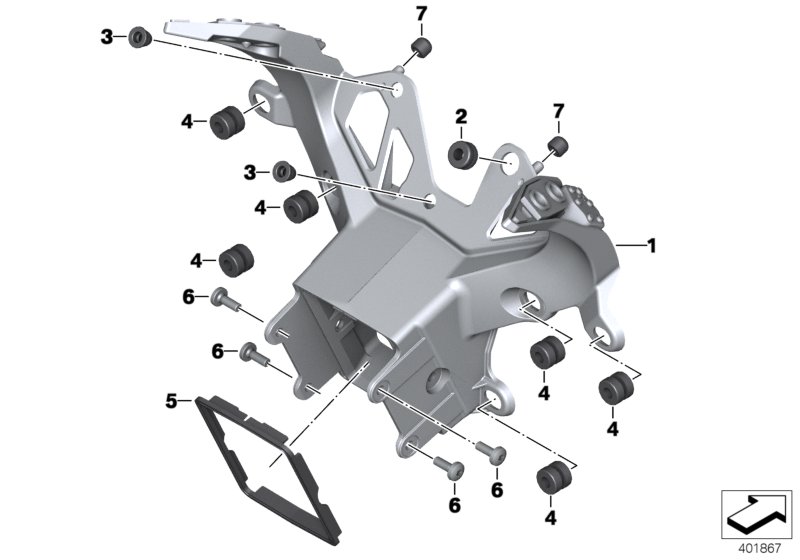 Front panel carrier