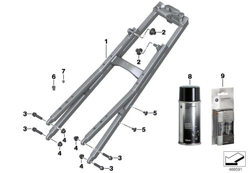 Rear frame