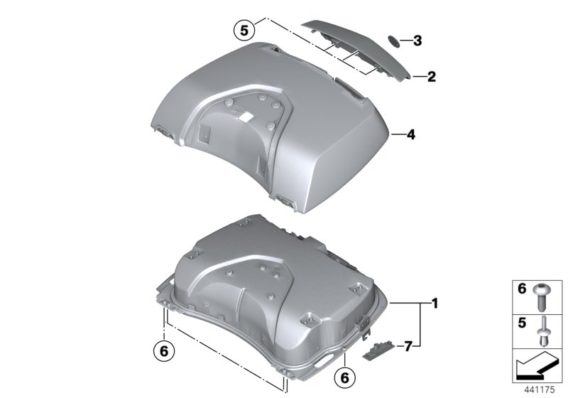 Topcase lid