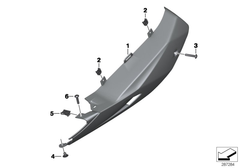 Footboard, rear