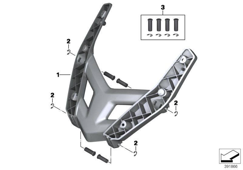 Support, windscreen