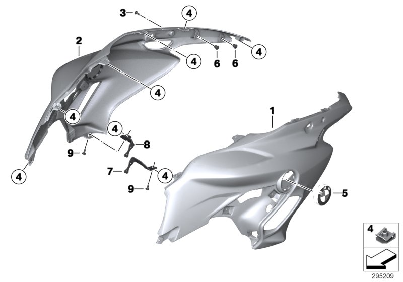 Fairing side section
