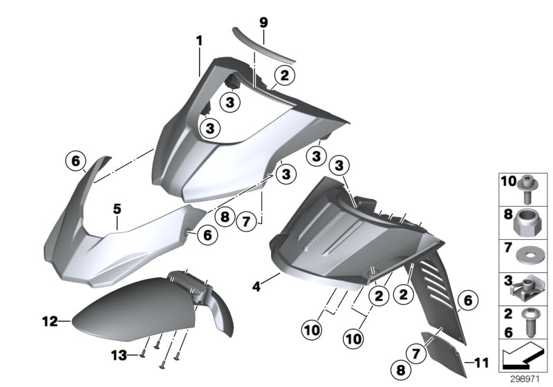 Wheel cover, front