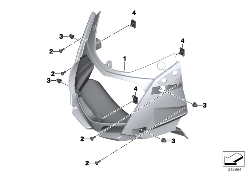 Upper trim section