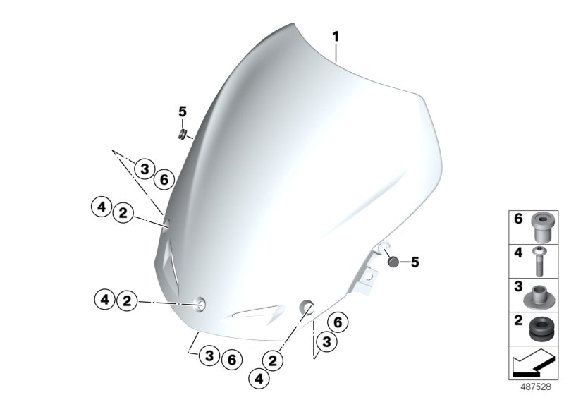 Windshield / mounting