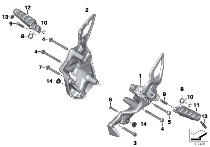Footpeg system