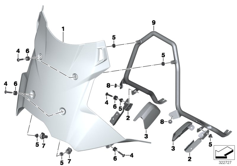Windshield / mounting