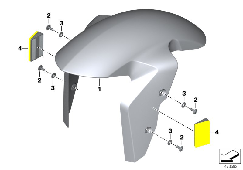 Wheel cover, front