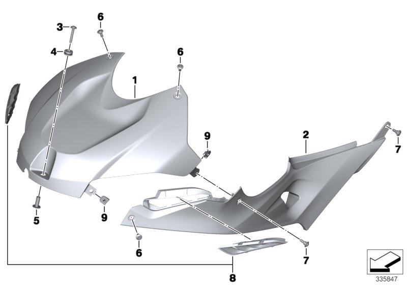 Panel, fuel tank