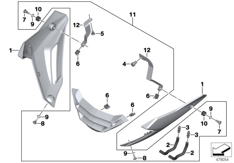 Engine spoiler
