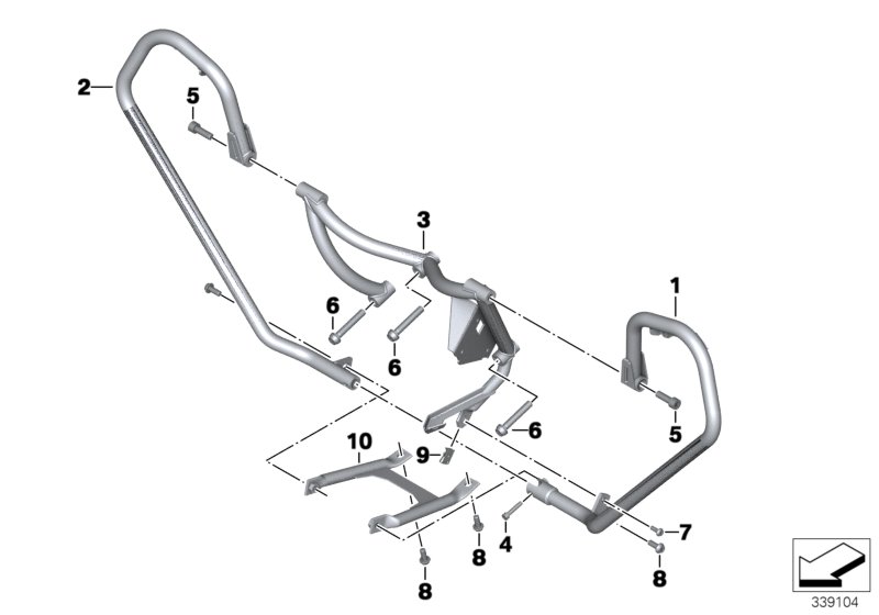 Protection bar,mountng parts,authorities