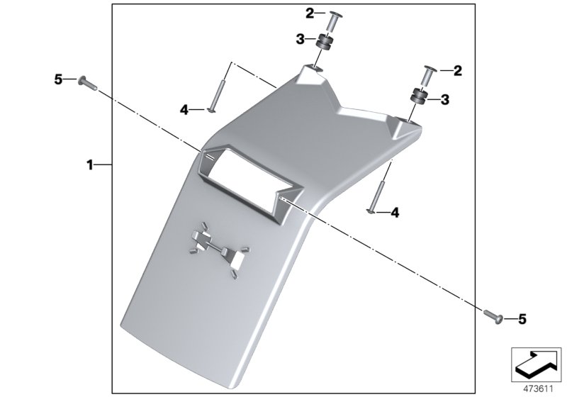 Mudguard rear