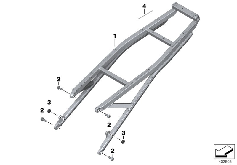 Rear frame