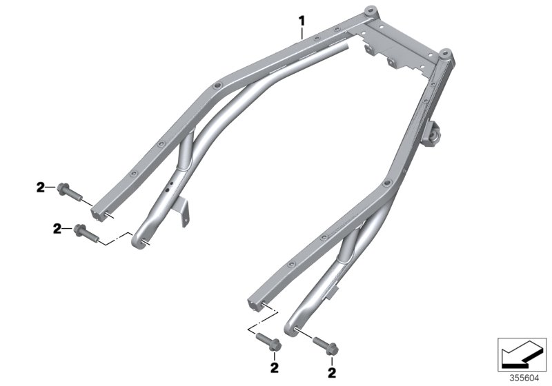 Rear frame
