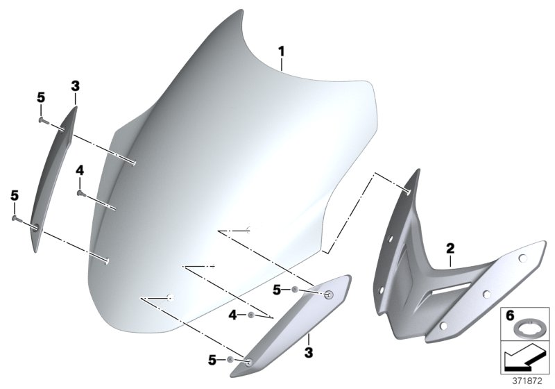 Windshield / mounting
