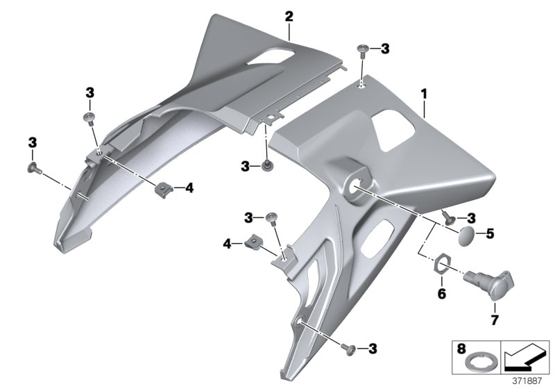 Rear tail part