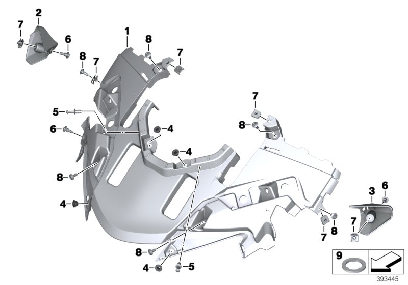 Fairing top section, authority vehicle