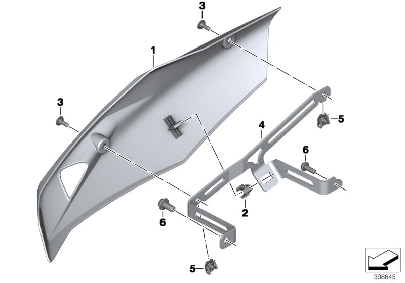 Engine spoiler