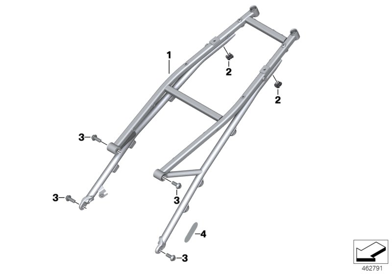 Rear frame