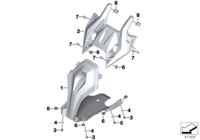 Fairing middle section