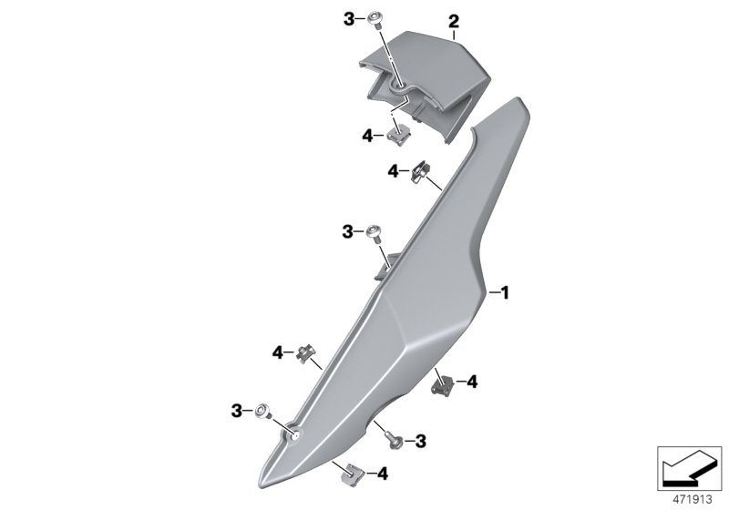 Rear trim panel blank