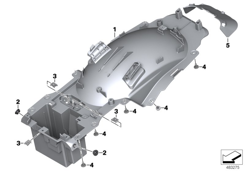 Rear carrier part