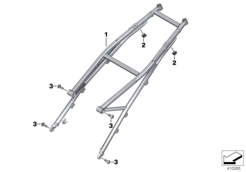 Rear frame