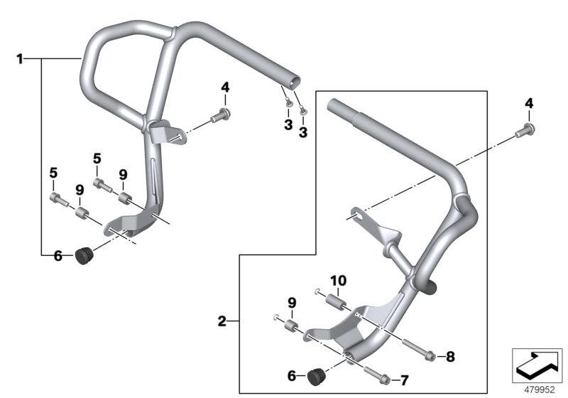 Engine protection bar