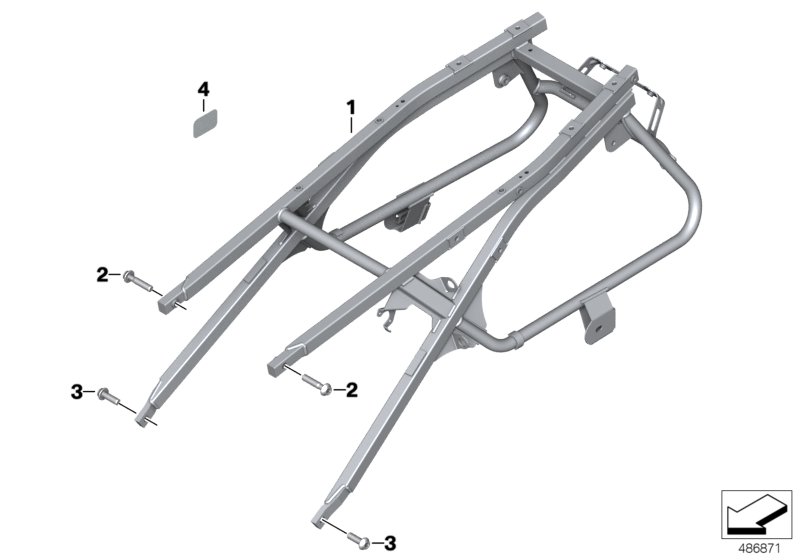 Rear frame