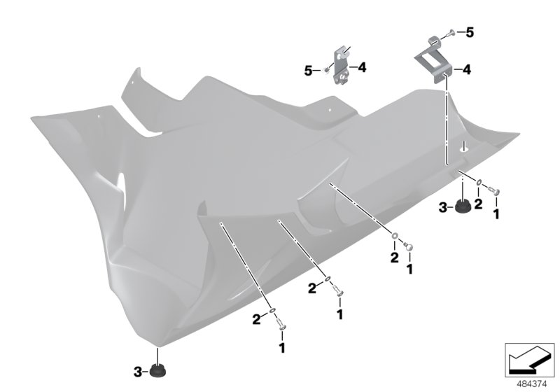 Engine spoiler