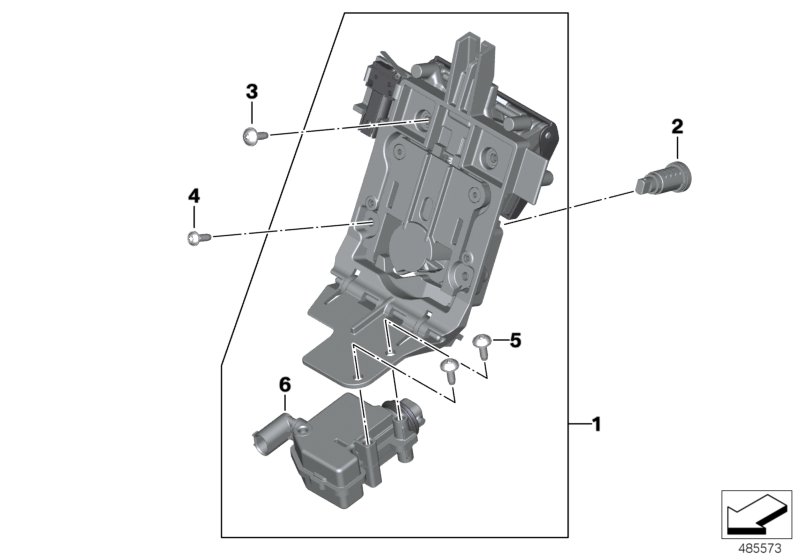 Topcase locking mechanism