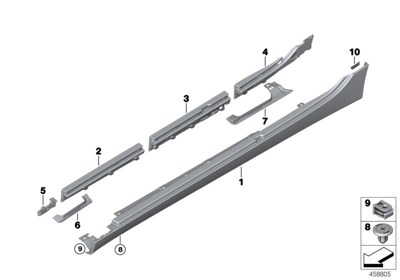Cover door sill / wheel arch