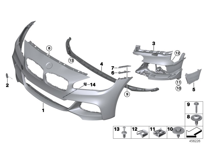 M trim panel, front