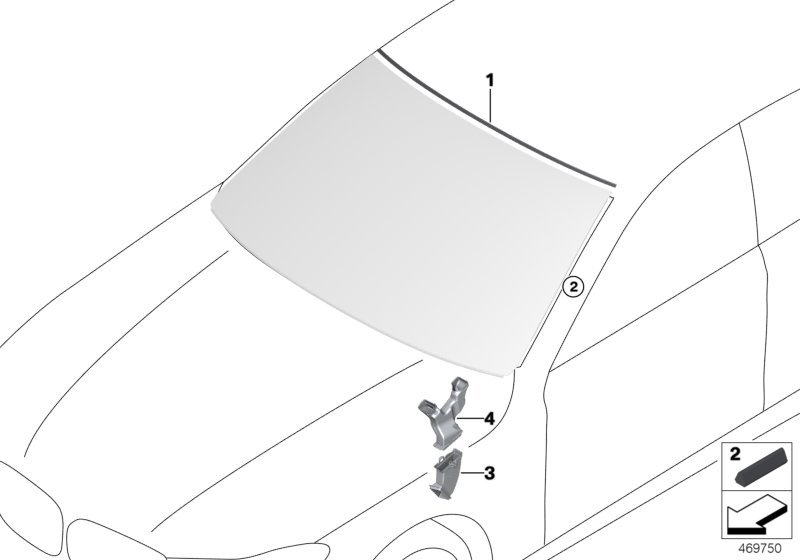 Glazing, mounting parts