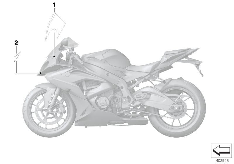Label, fairing top section