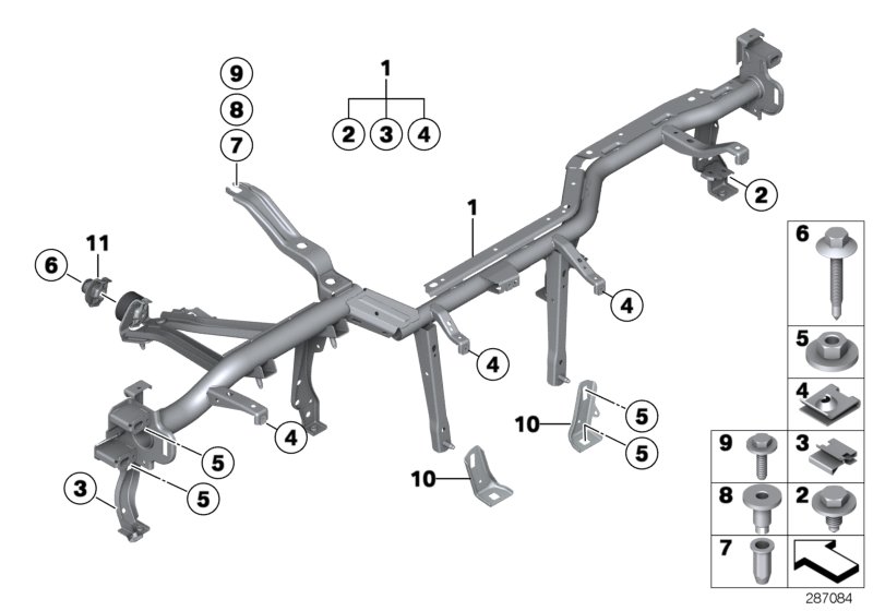 Carrier instrument panel