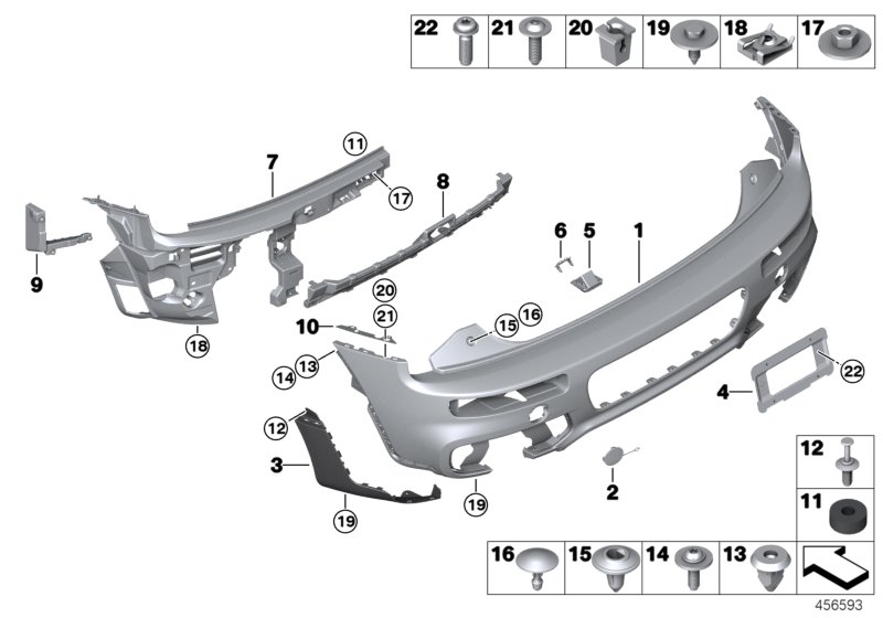 Aerokit, trim panel, rear