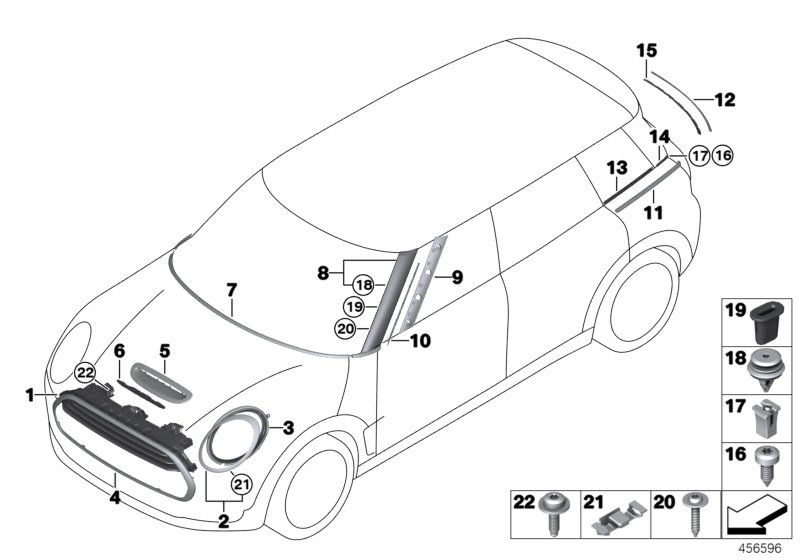 exterior trim / grille