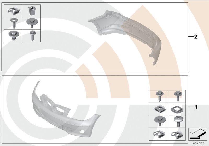 Mounting kit, bumper