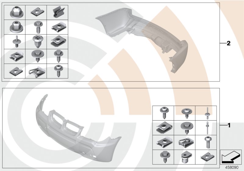 Mounting kit, bumper