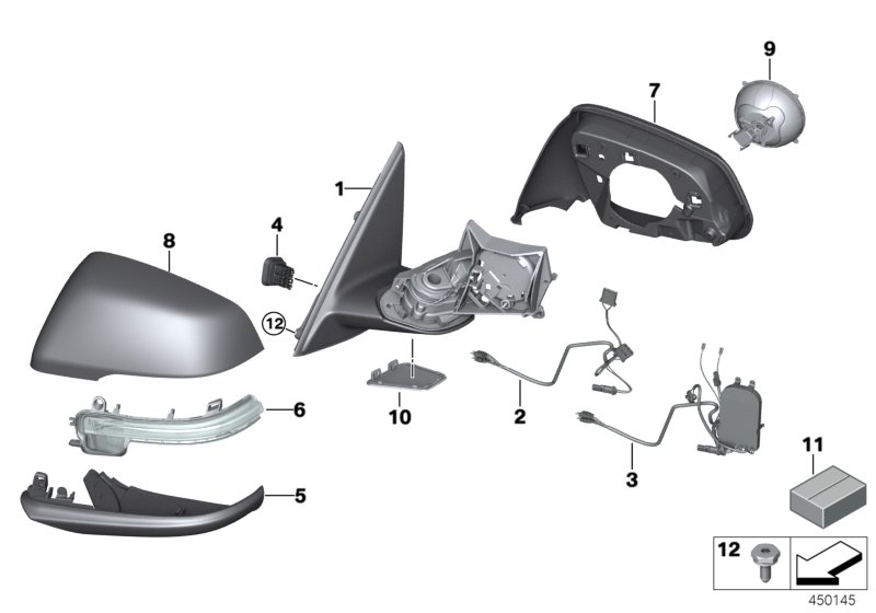 Exterior mirror (S760A)