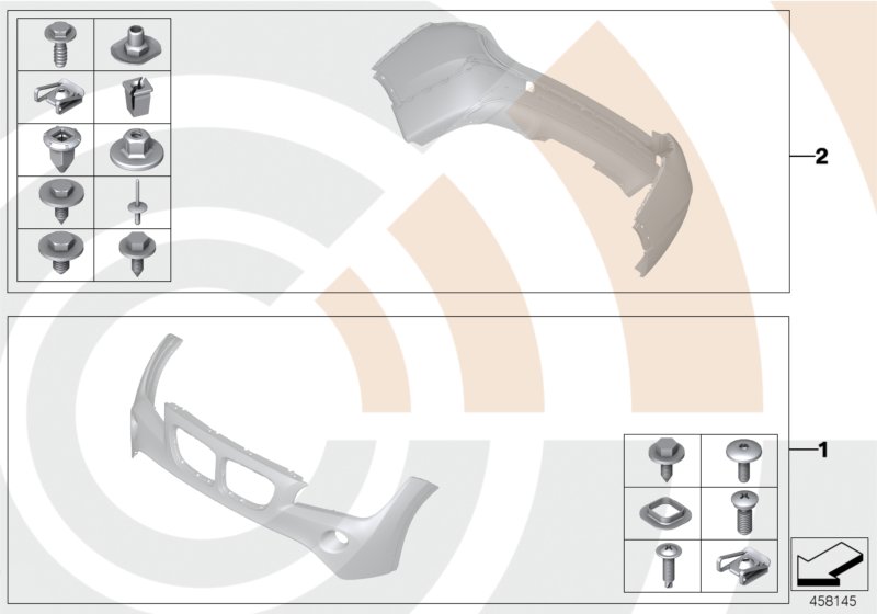 Mounting kit, bumper