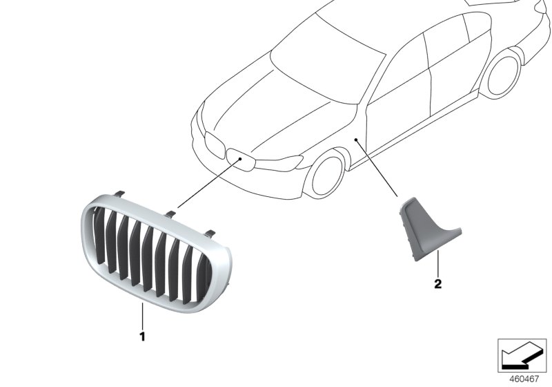 exterior trim / grille