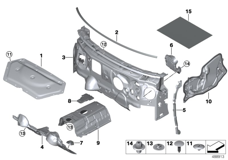 Sound insulating front